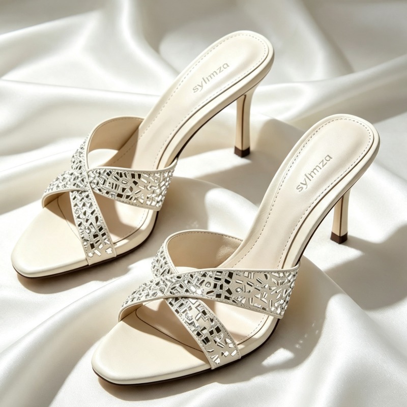 Crossfit Lady - High Quality Rhinestone Detail Cross Straps