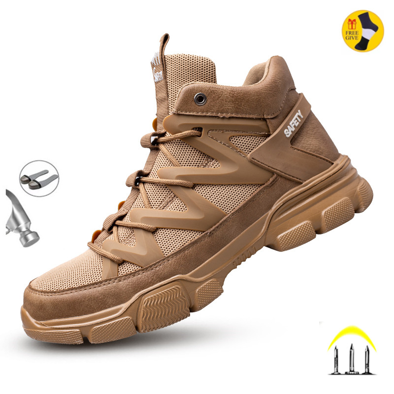 Crossfit Male - Work Boots Indestructible Safety Shoes Men