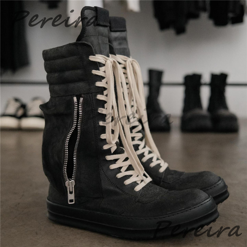 Black Suede Flat High Top Snea - Crossfit Male recension och pris