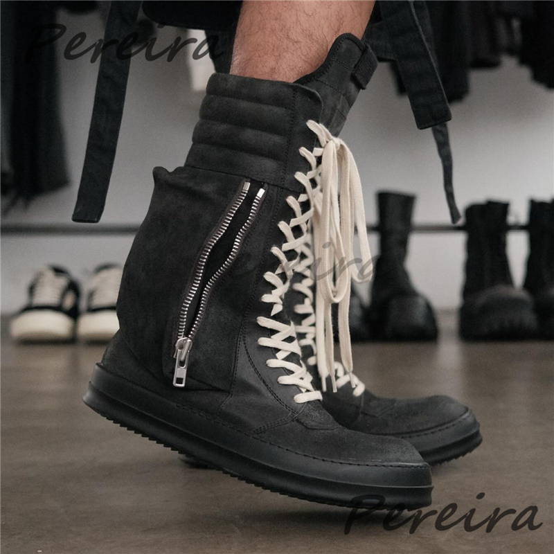 Black Suede Flat High Top Snea - Crossfit Male recension och pris