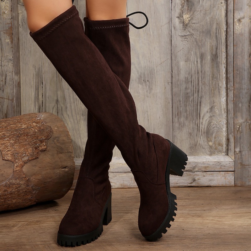 Women Long Tube Boots Thick He - Crossfit Youtube recension och pris