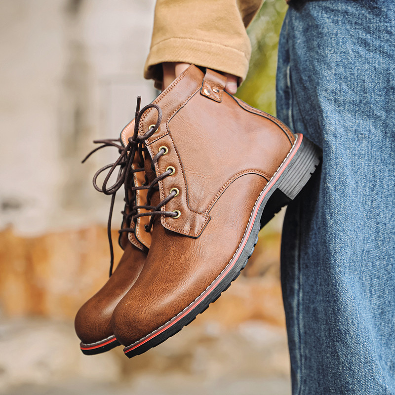 Luxury Retro High Men's Leathe - Crossfit Male recension och pris