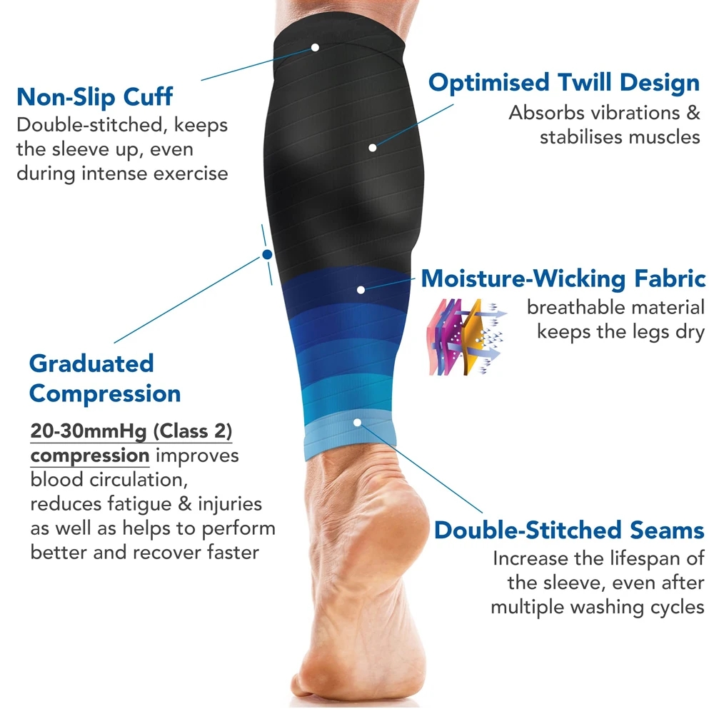 1Pair Calf Compression Sleeve  - Knee Sleeve Pair recension och pris