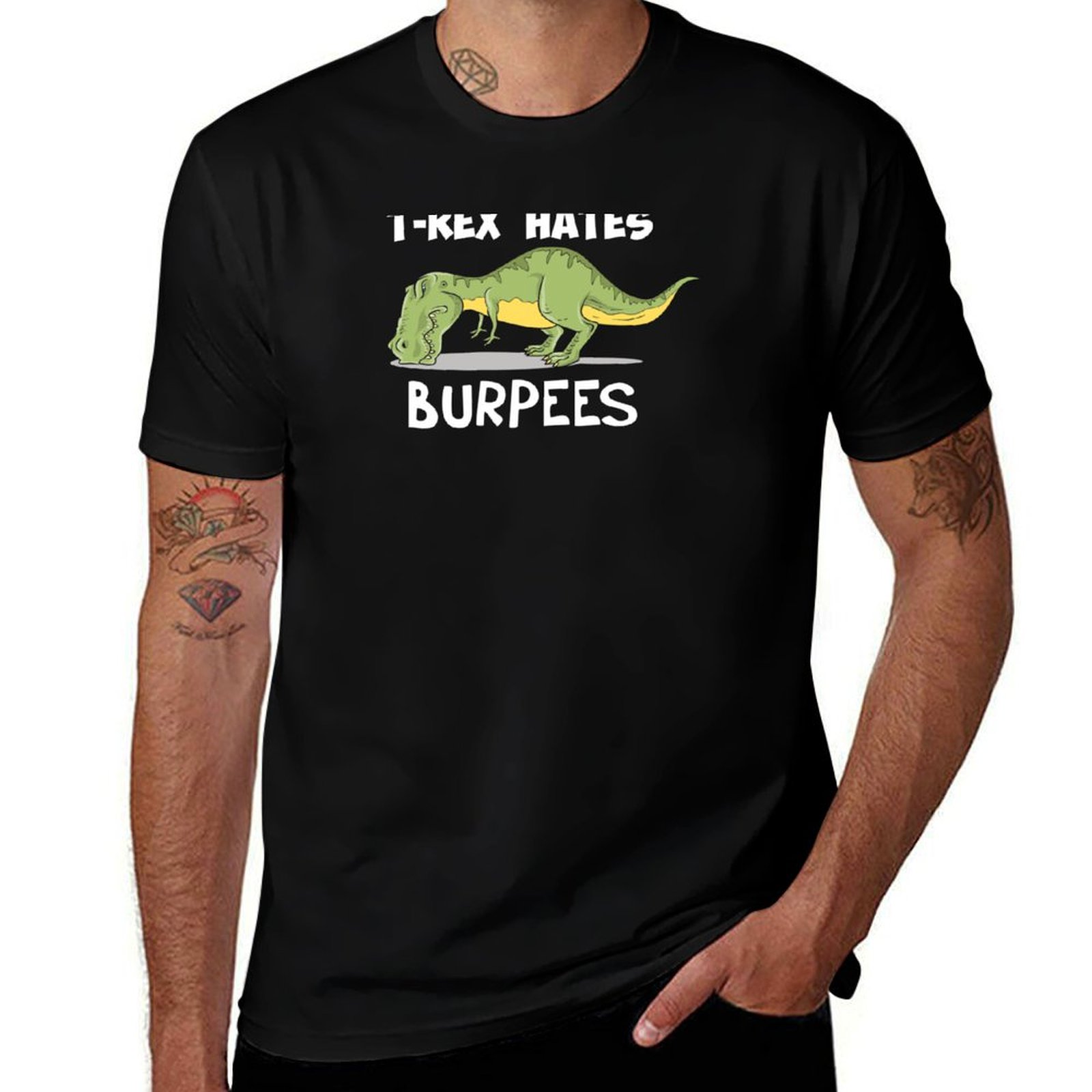 T-Rex Hates Burpees T-Shirt Su - Crossfit Mayhem recension och pris